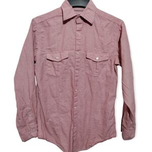J. Ferrar modern fit pink button up shirt pink small 14-14 1/2